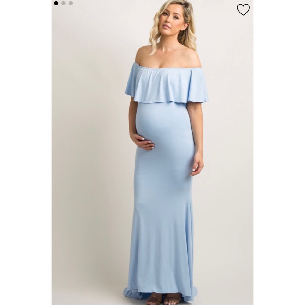 NWT NBW Blue Maternity Dress/Gown